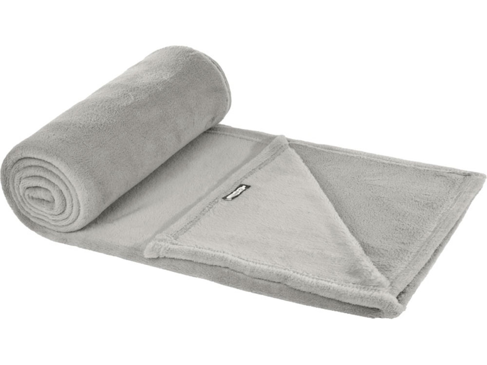 Плед Lily из синтетического трикотажного полотна из вторичного ПЭТ, серый-2