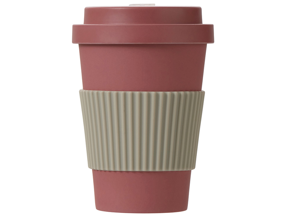Термокружка Muffin из натуральных волокон, пыльно-розовый-3