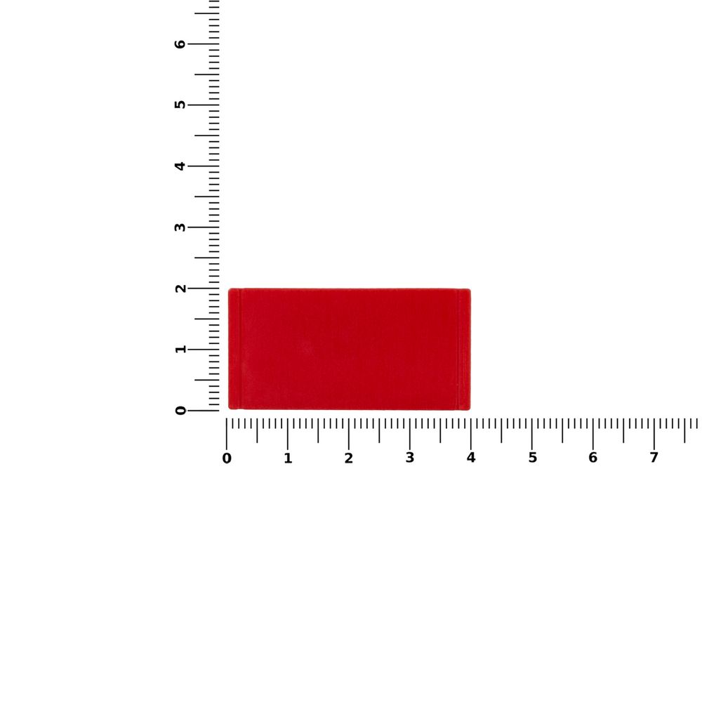 Лейбл из ПВХ Dzeta, XS, красный-2