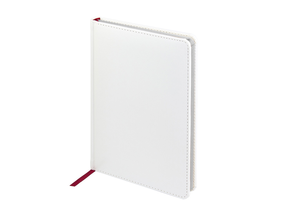 Ежедневник недатированный А5 Sidney Nebraska, белый (серебряный обрез)-0