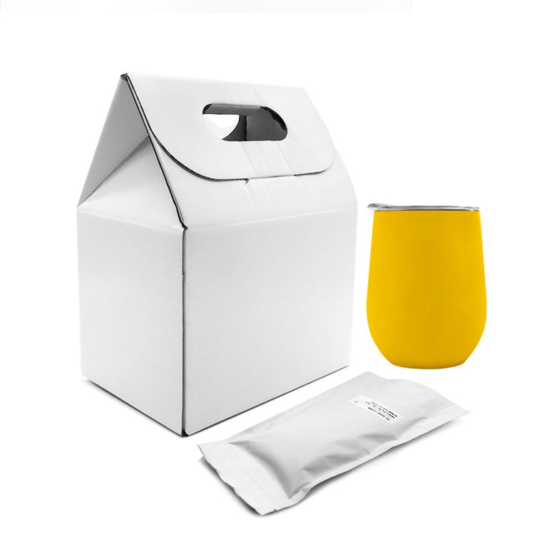 Набор Coffee Box c кофером софт-тач CO12s (желтый)-0