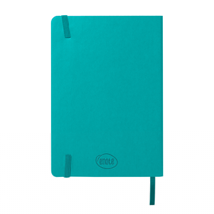 Бизнес-блокнот "RILY", формат А5,  бирюзовый, блок в точку, бирюзовый-2