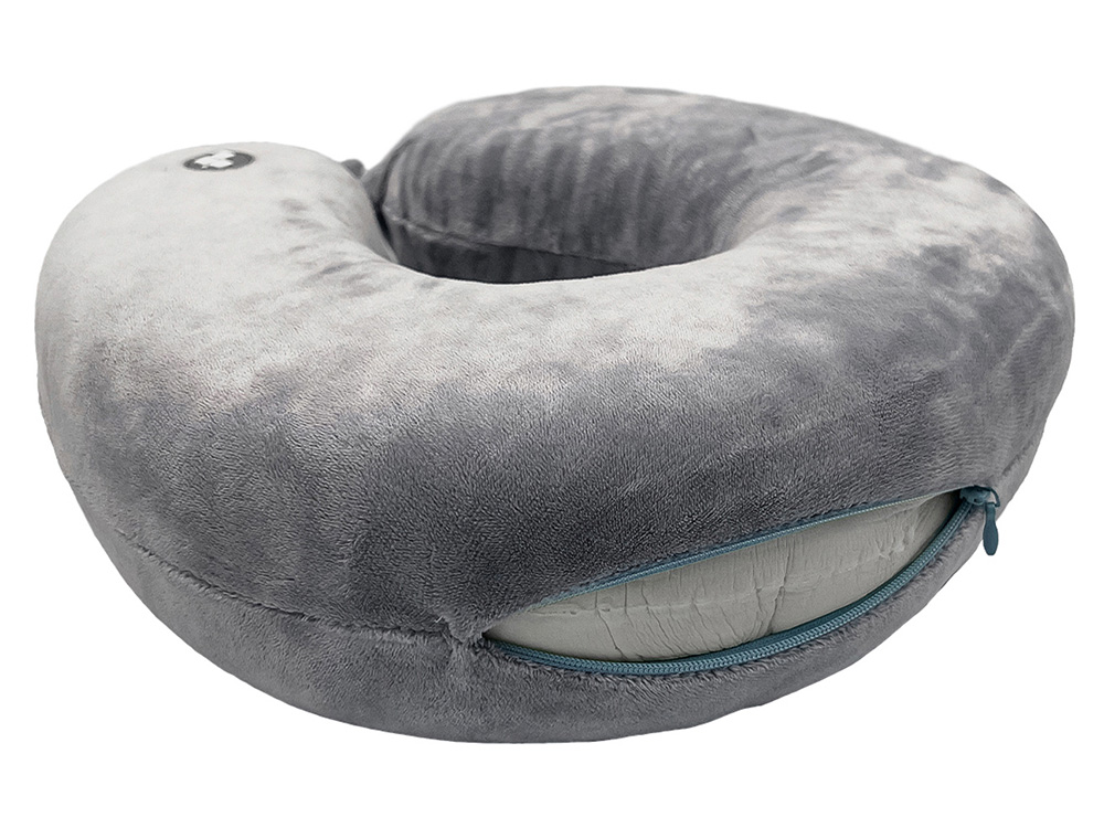 Подушка для путешествий с эффектом памяти Мемо Drowsy Grey-5