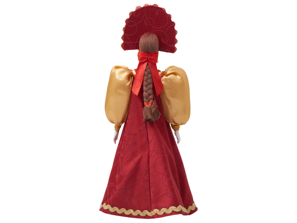 Подарочный набор: кукла фарфоровая, чай Малина с мятой, красный-17