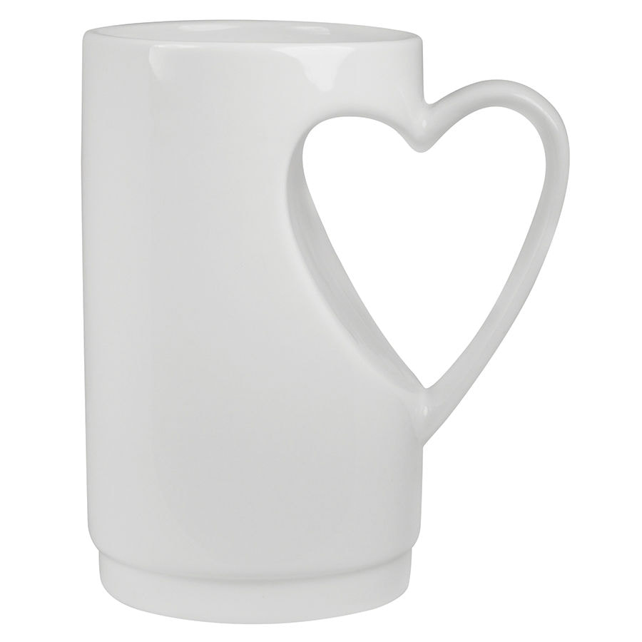 Кружка  "Сердце" в подарочной упаковке, белый-0