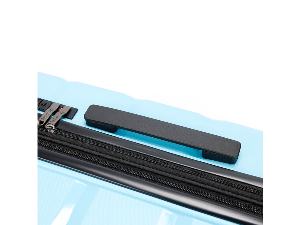 Чемодан TORBER В Отпуск, бирюзовый, полипропилен, 40,5 х 25 х 62,5 см, 55 л-6