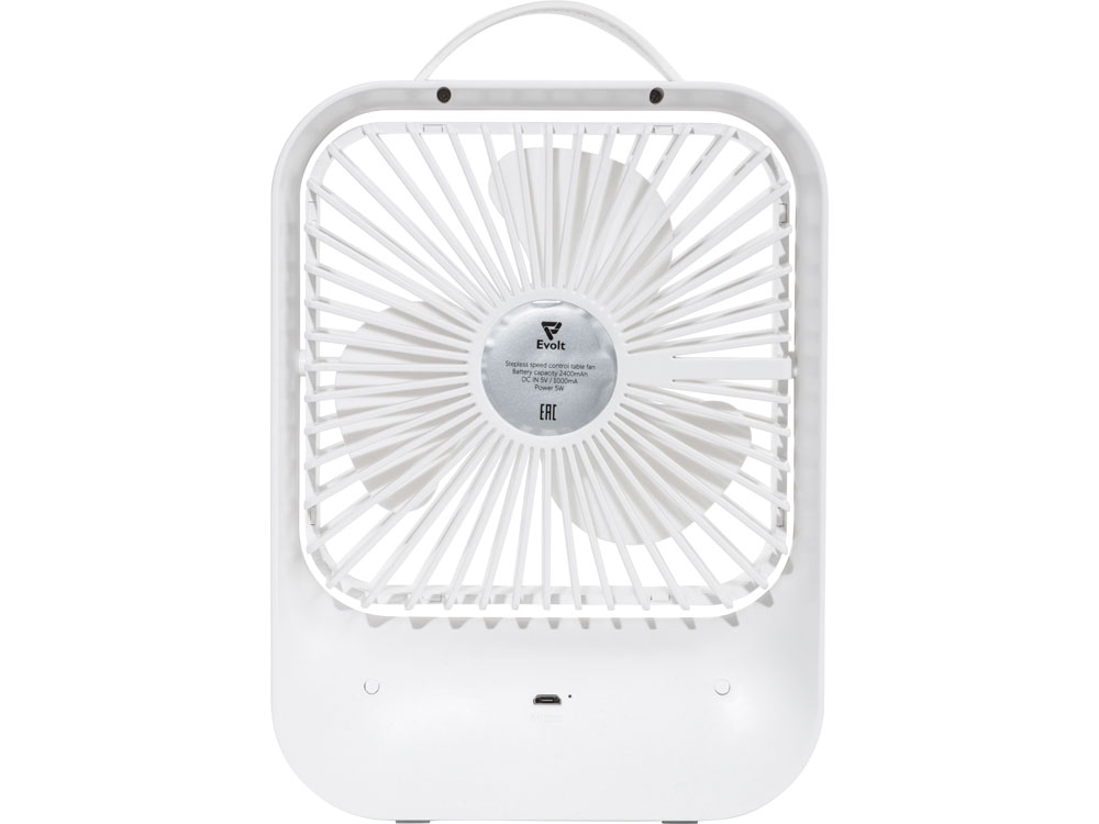 Настольный вентилятор с плавным регулированием скорости Circa, белый-3
