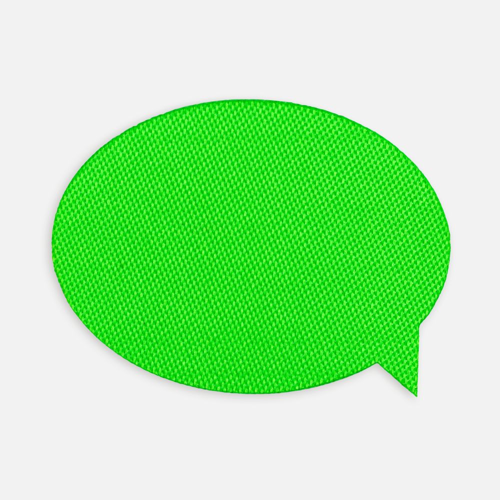Наклейка тканевая Lunga Bubble, M, зеленый неон-1