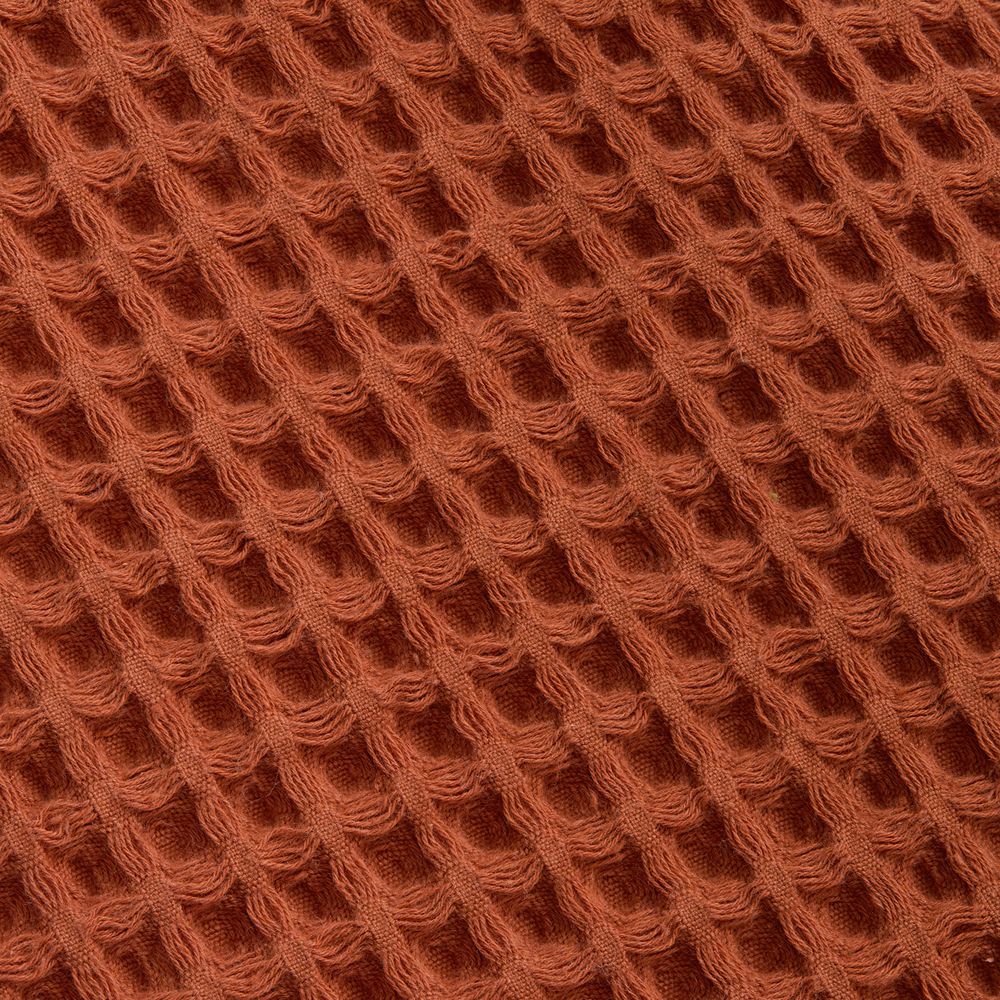 Плед вафельный Elenglect, оранжевый-2