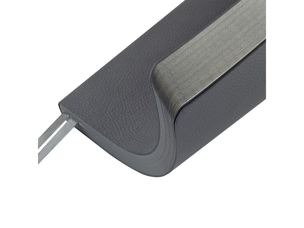 Ежедневник недатированный А5 Megapolis Nappa Flex, графитовый серый-6