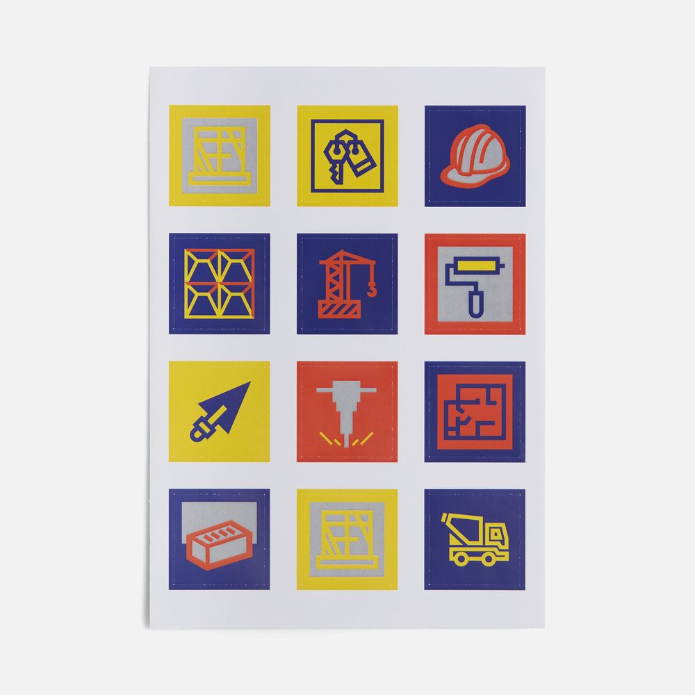 Стикерпак бумажный Industry, строительство-1