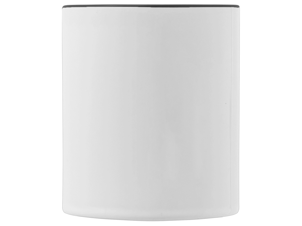 Керамическая кружка со стеклянной ручкой для сублимации Charm, черный-3