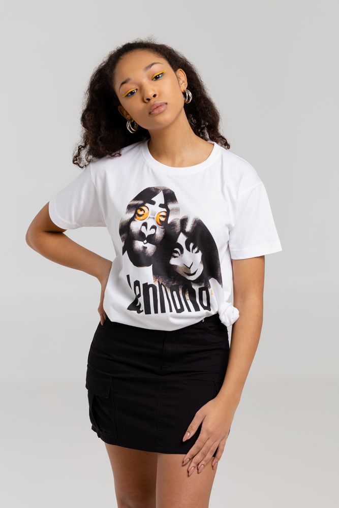 Футболка «Меламед. John Lennon, Yoko Ono», белая-5