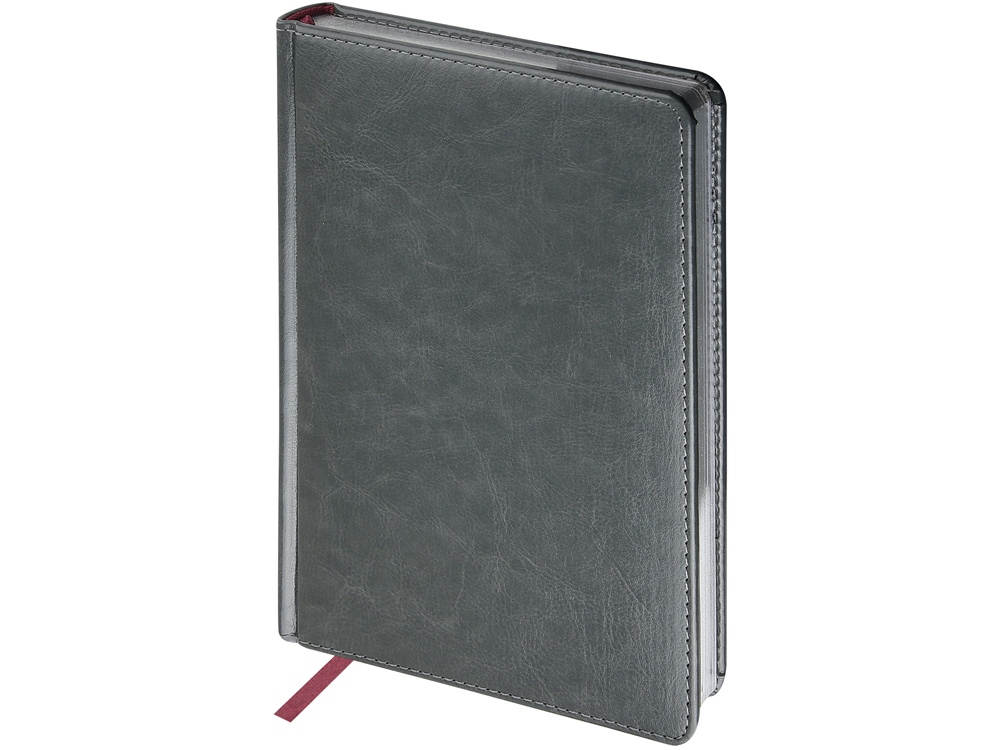 Ежедневник недатированный А5 Sidney Nebraska, серый (серебряный обрез)-0