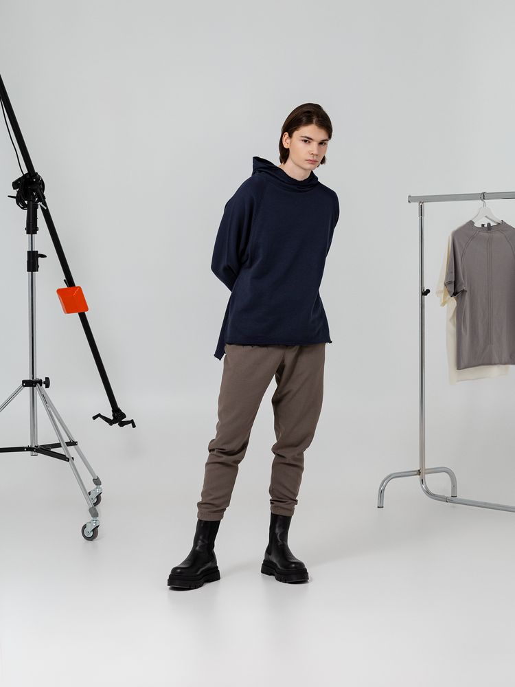 Худи унисекс Vozduh 1.0, темно-синее-1