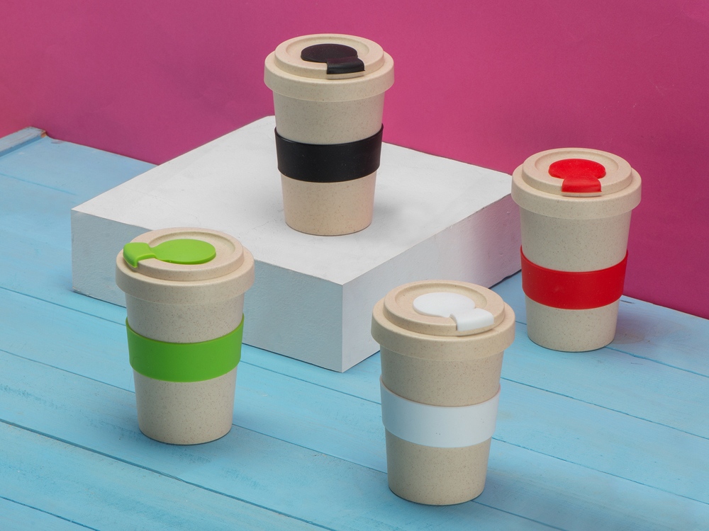 Стакан из пшеничного волокна Flava, синий-6