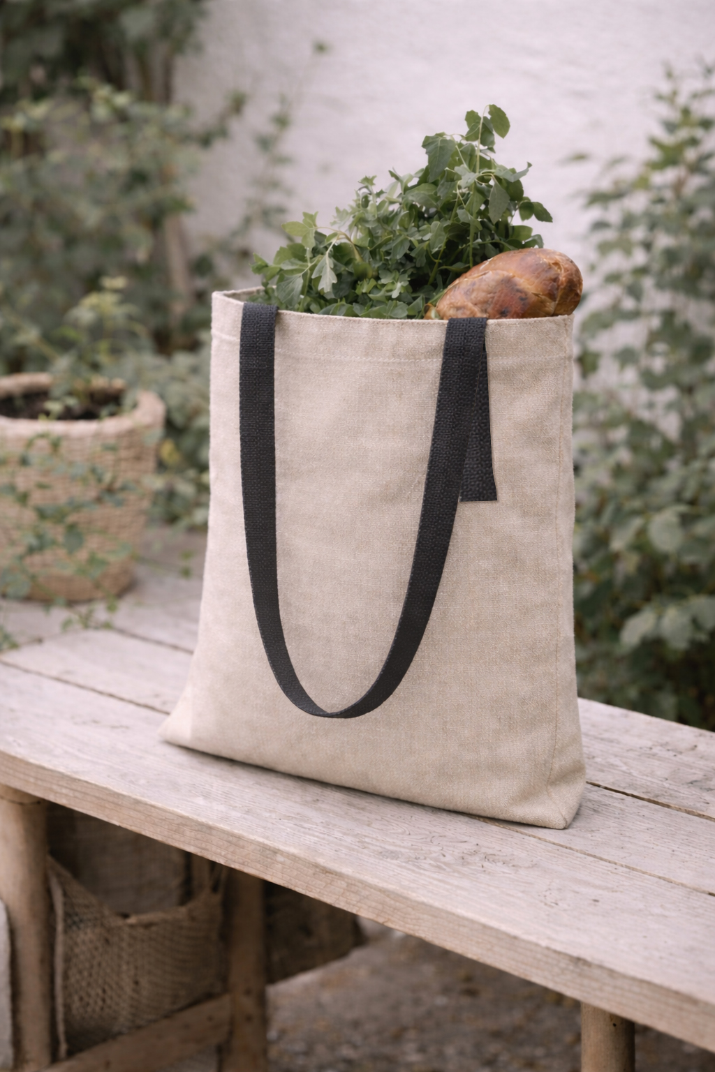 Шоппер Superbag Light, с внутренним креплением (полукольцо) (неокрашенный с серым)-4