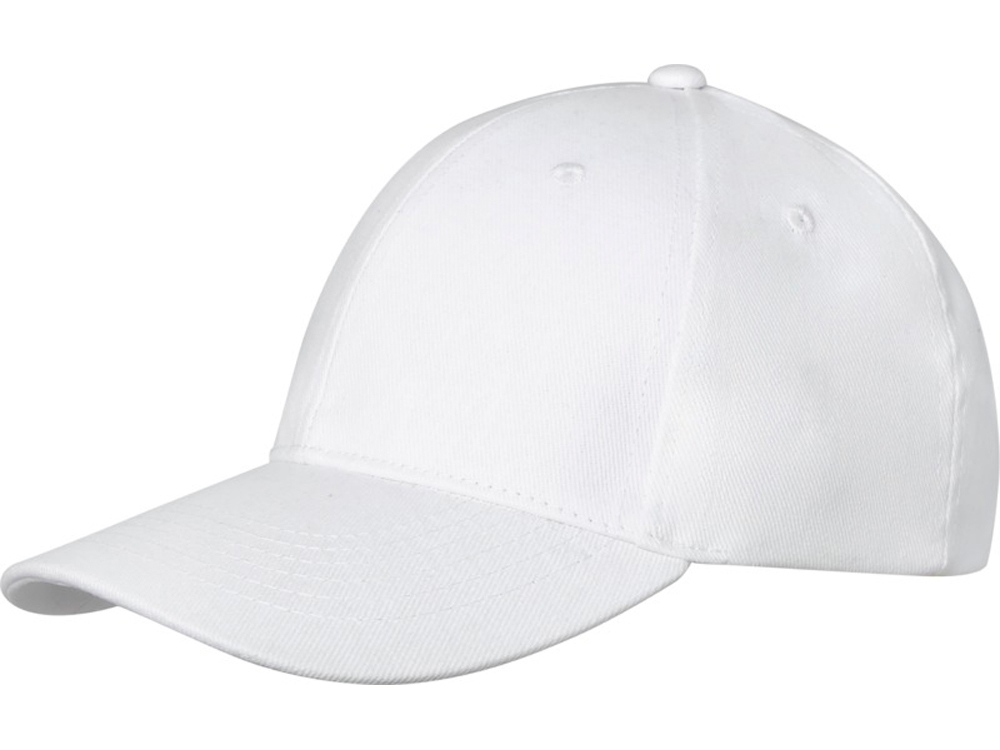 Бейсболка Davis, 6 панелей, белый-0