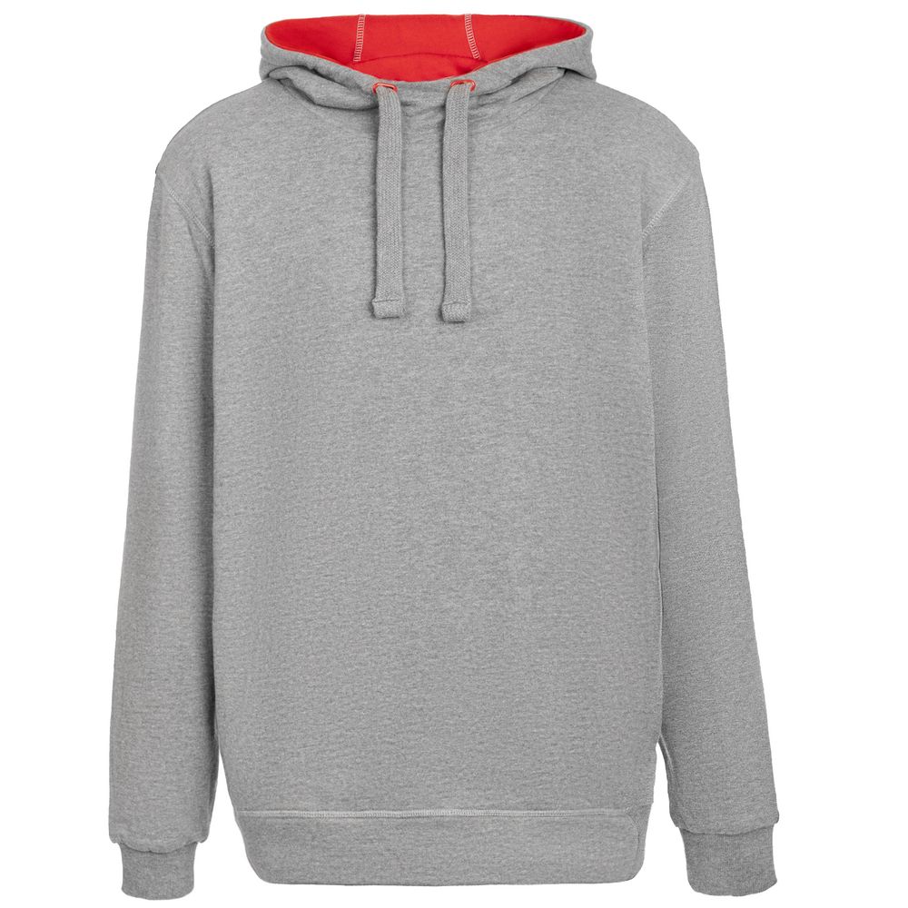 Двусторонняя толстовка Revers, серая с красным-1
