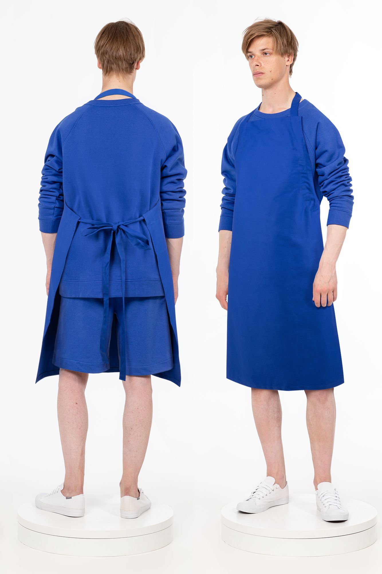 Фартук E1, синий-4