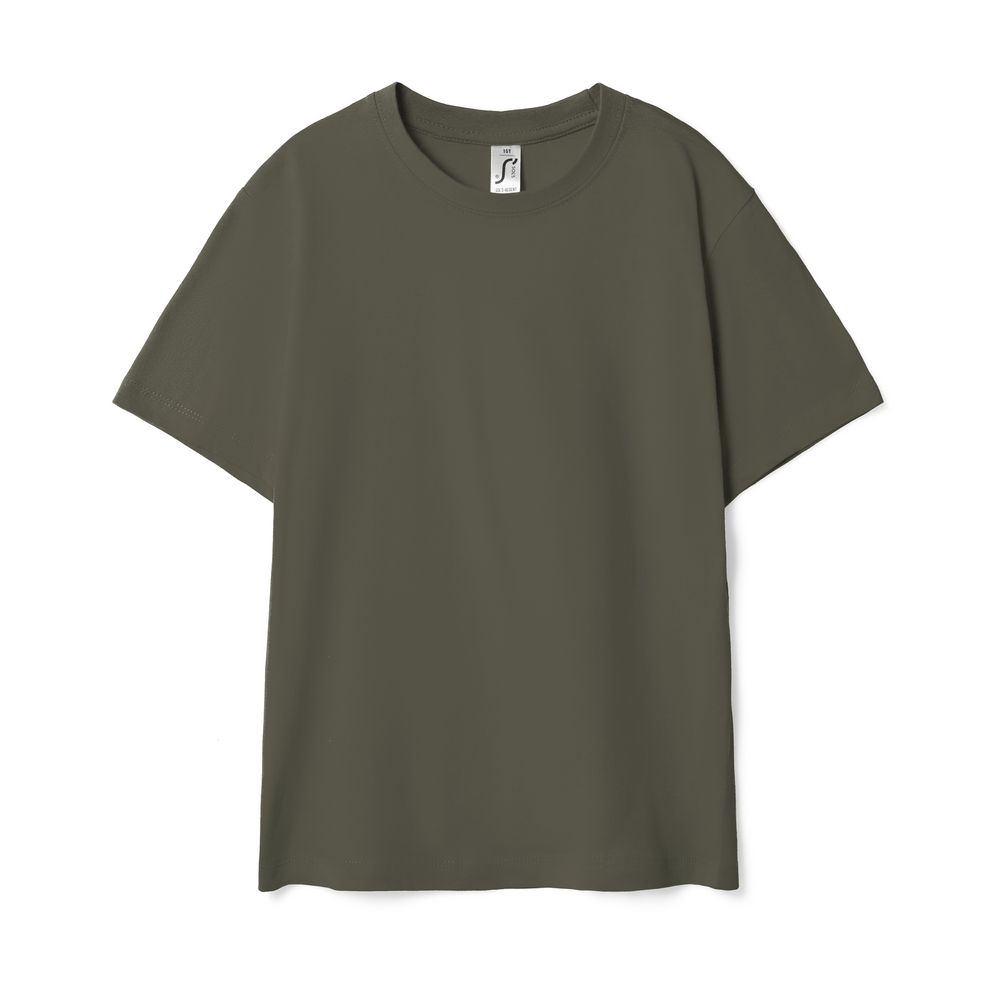 Футболка детская Regent Kids 150, темный хаки-0