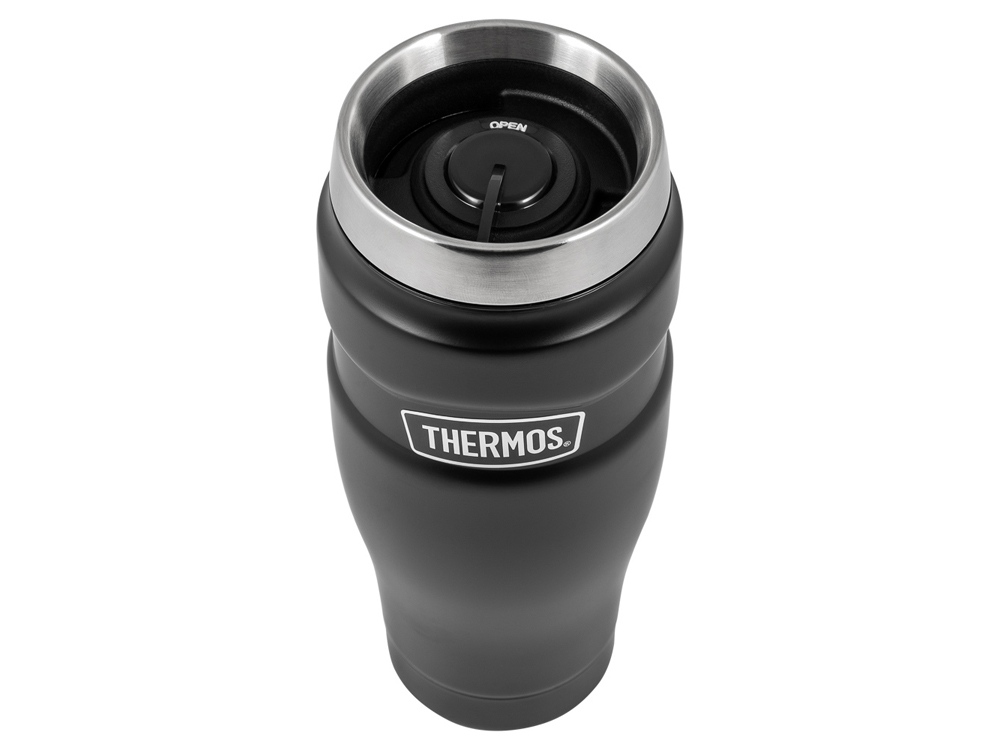 Кружка-термос из нерж. стали тм THERMOS SK1005BK (Matte Black) 0.47L, черный-1