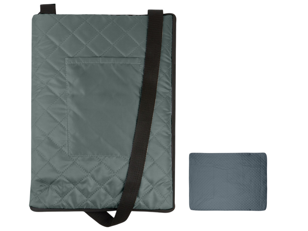 Плед для пикника Ridge, 115 х 140 см, серый-0