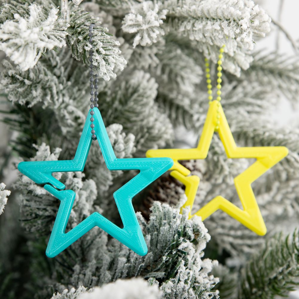 Брелок Impreso, 3D-печать на заказ, звезда-2