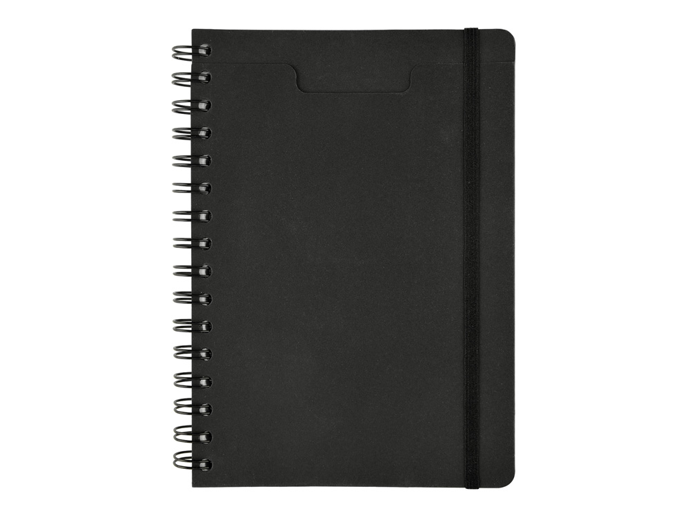 Ежедневник недатированный на гребне А5 Pragmatic, черный-5