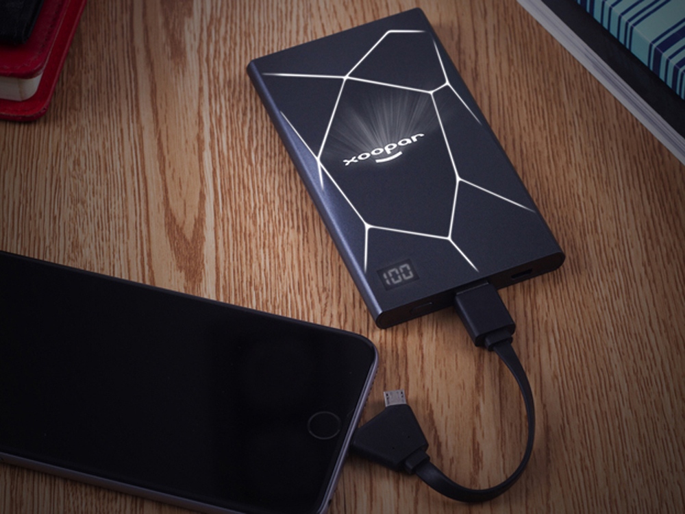 Портативное зарядное устройство XOOPAR GEO, мокрый асфальт-14