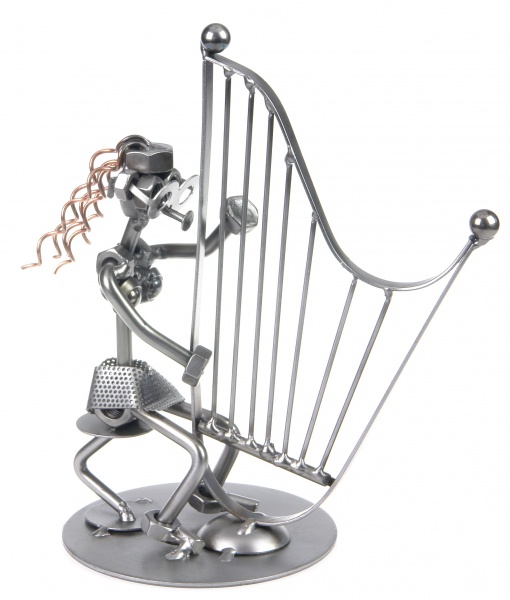 Чарующие звуки арфы Фигурки из металла HINZ &amp; KUNST, Серебро-0