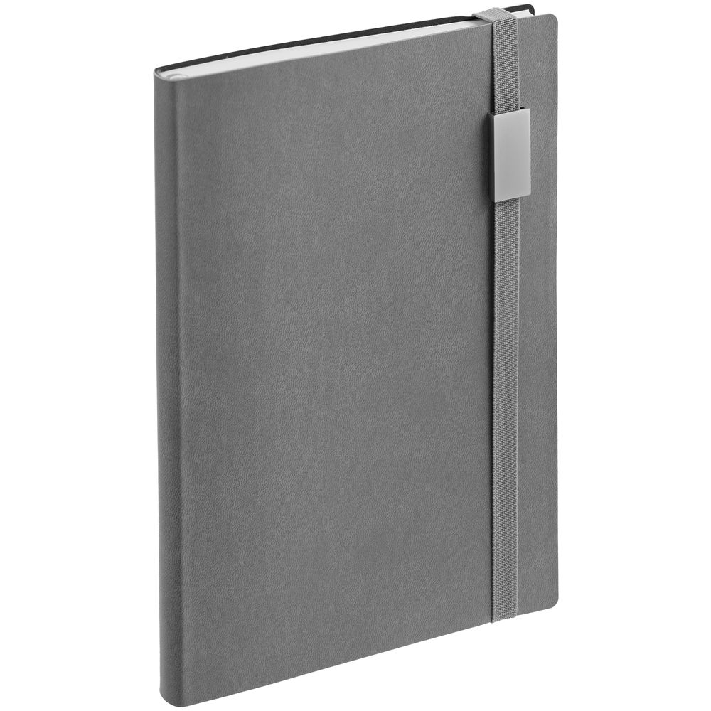 Ежедневник Vivian Metal, недатированный, серый-1