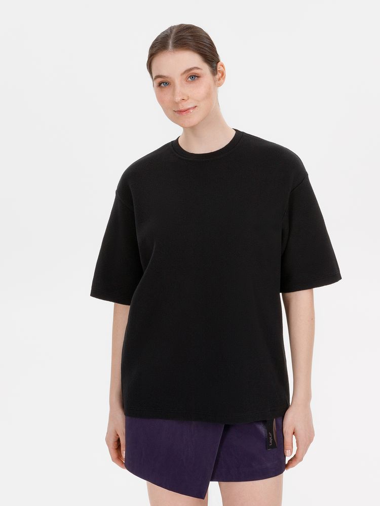 Джемпер с коротким рукавом Siluetti Volumica, черный-2