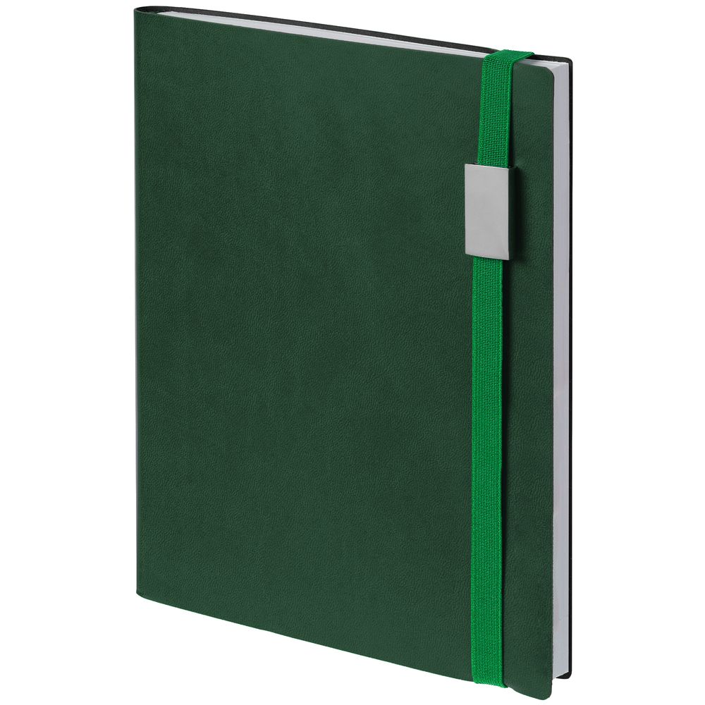 Ежедневник Vivian Metal, недатированный, зеленый-0