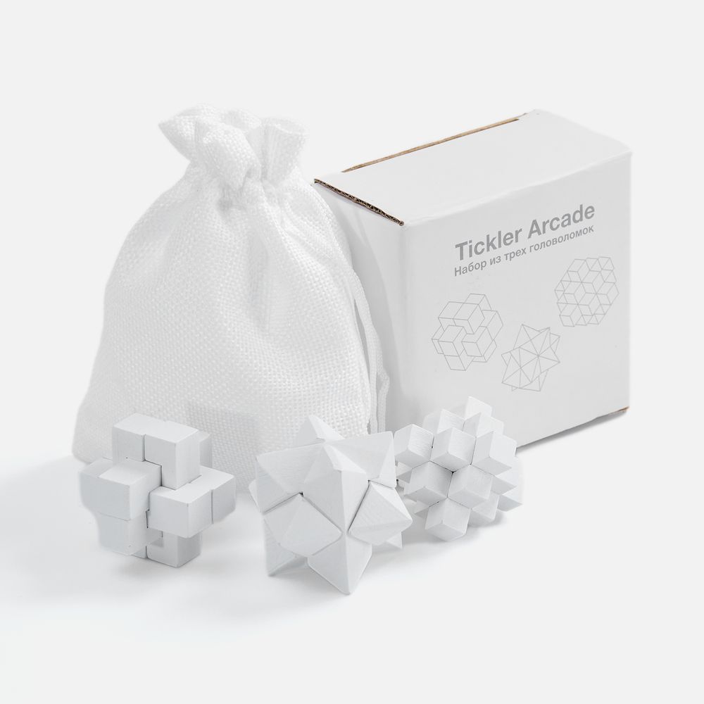 Набор из 3 головоломок Tickler Arcade, белый-3