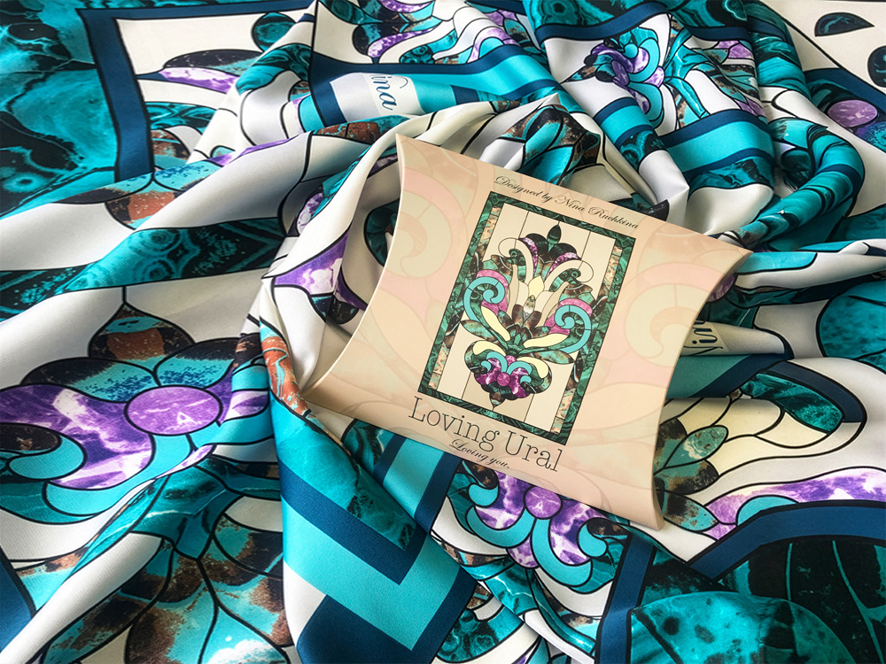 Платок Каменный Цветок-7