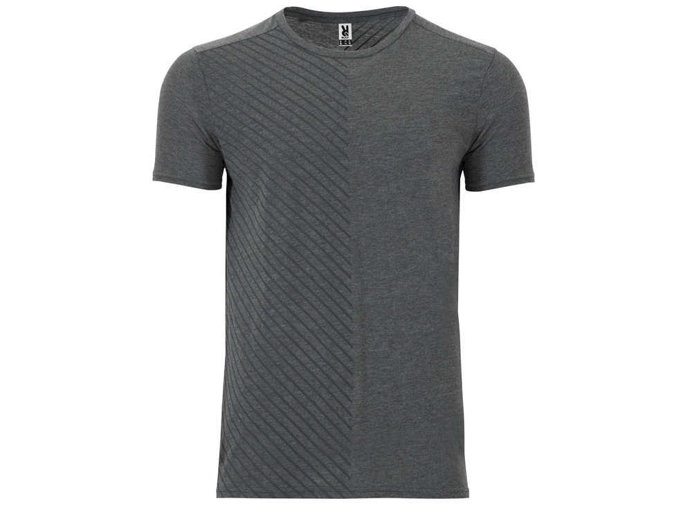 Футболка Baku мужская, меланжевый эбеновый-0