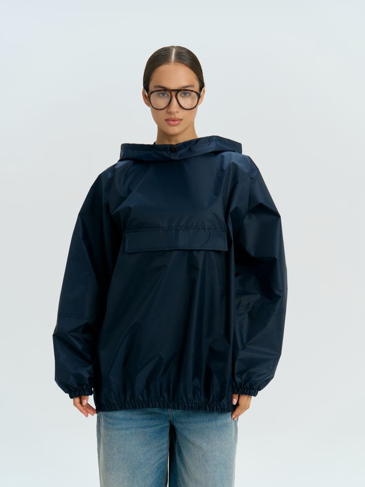 Дождевик-анорак Alatau, укороченный, темно-синий, единый размер-5