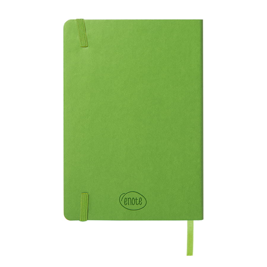 Ежедневник недатированный Shady, А5,  зеленое яблоко, кремовый блок в линейку, зеленый обрез, зеленое яблоко-4