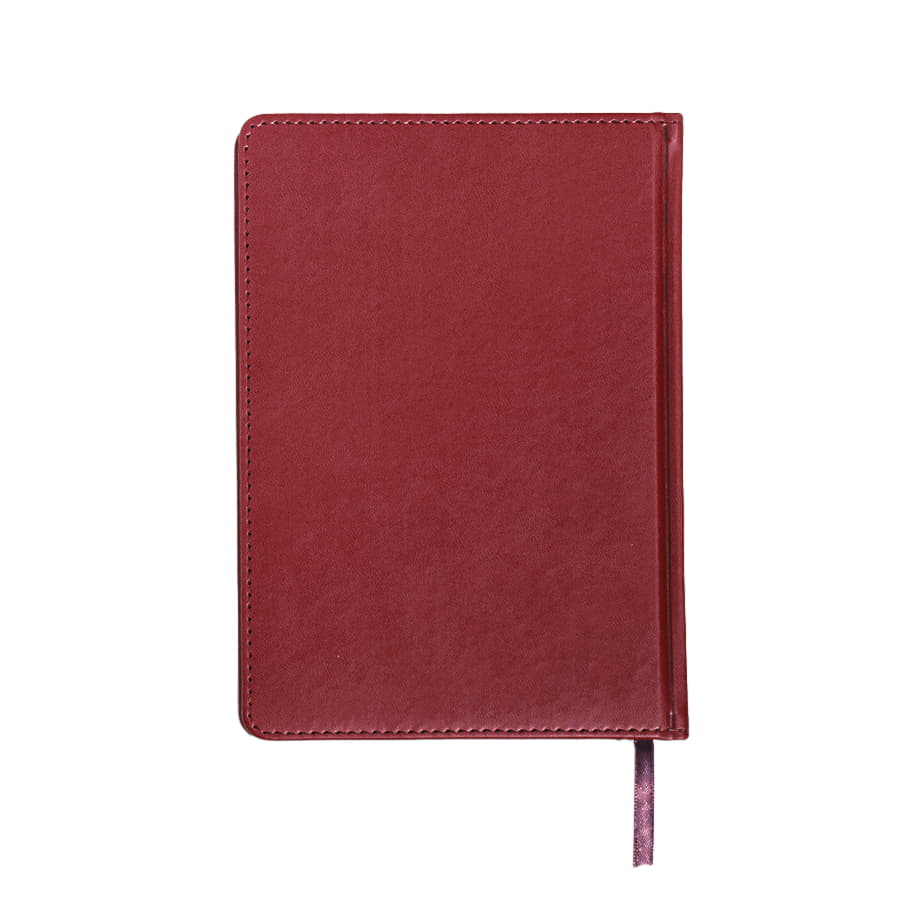 Ежедневник недатированный Campbell, формат А5,  в линейку, бордовый-2