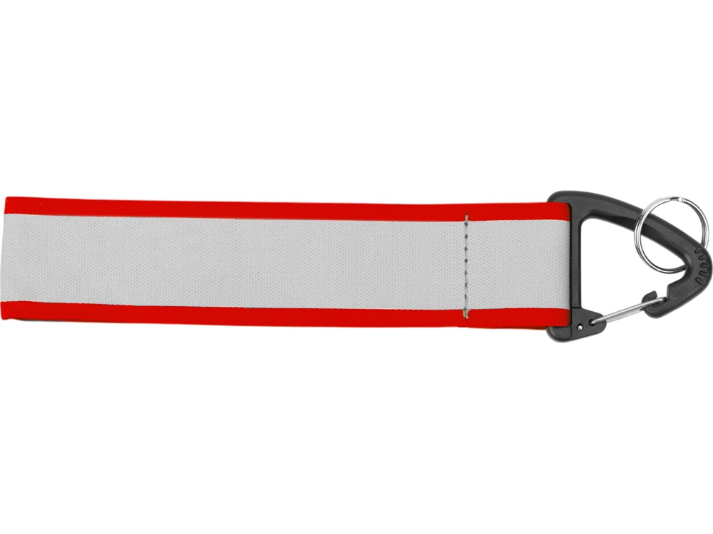 Светоотражающий брелок Reflector, серебристый/красный-1