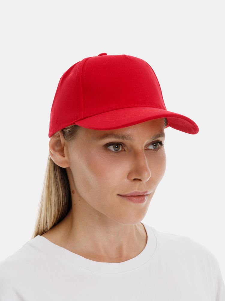 Бейсболка Long Beach, красная-2
