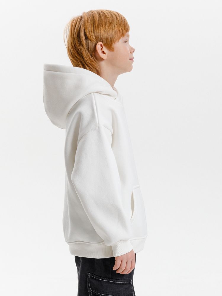 Худи детское оверсайз Junipero, молочное (белое)-4