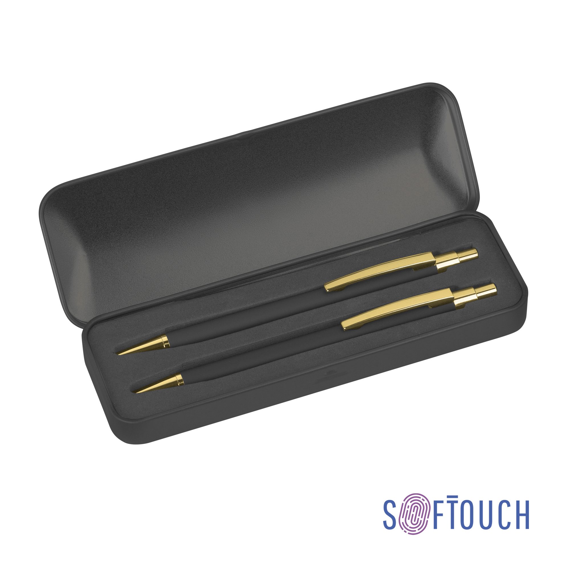 Набор "Ray" (ручка+карандаш), покрытие soft touch-0