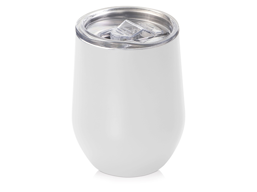 Подарочный набор с термокружкой, кофе и миндалем в шоколаде, белый-1