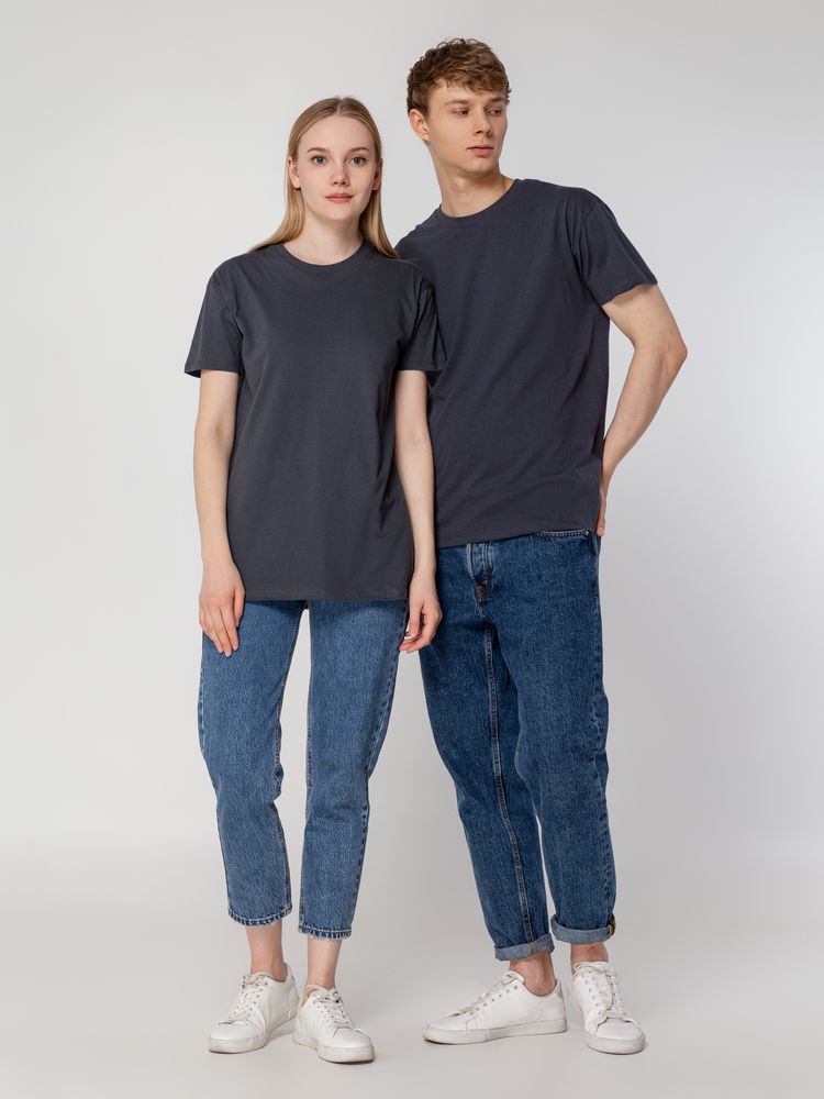 Футболка унисекс Regent 150, серая (стальная)-7