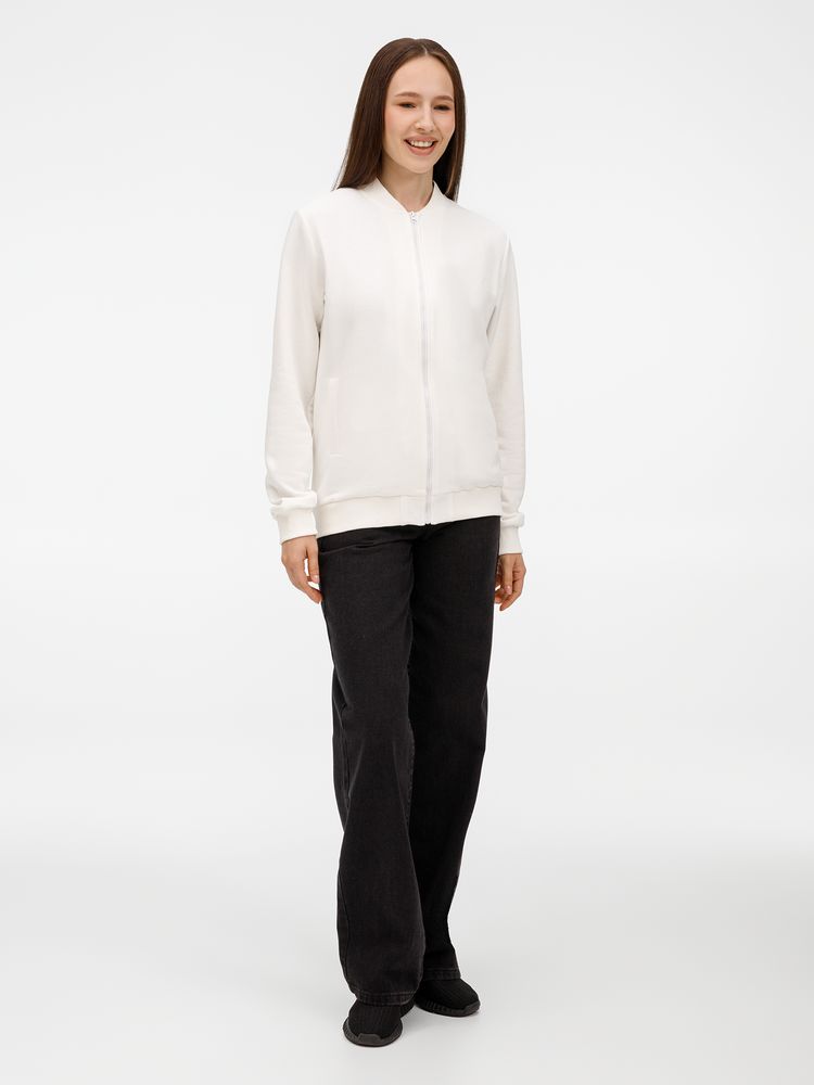 Бомбер унисекс Townie, молочно-белый-5