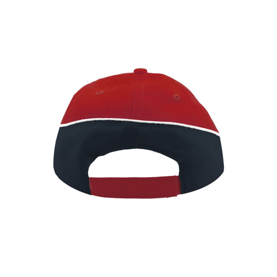 Бейсболка "Racing", 6 клиньев, застёжка на липучке, красный-4