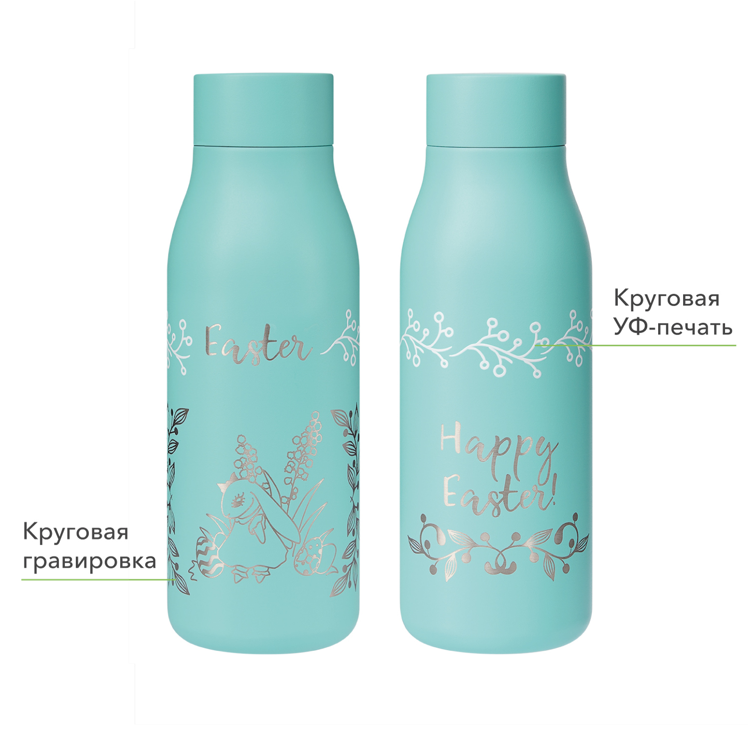 Термобутылка вакуумная герметичная Sevilla, аква-11