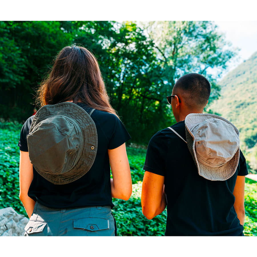 Панама GLOBE TROTTER, оливковый-1